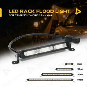 4/8/14/20 Inch Single Row LED Light Bar Combo Beam Universal Side Mount Work Light for Off-Road Overland Vehicle Auxiliary Light