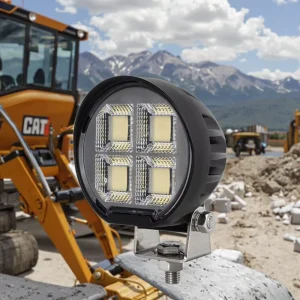 4 Inch 100W 9000LM Flood LED Work Light 50000 Hours Lifespan IP67 Durable Polycarbonate Lens 12V/24V Car Light Truck Accessories