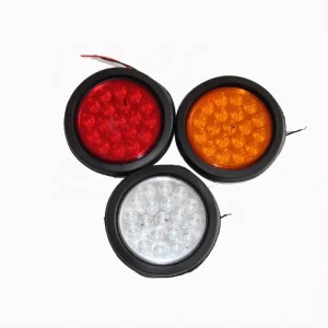 4 Inch 24LED Round LED Tail Rear Light for Trailer Truck Bus
