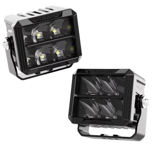 4 Inch 30W LED Work Light Bar Side Shooter Pod White Amber Strobe Lamps for Cars ATV Retrofits Aluminium