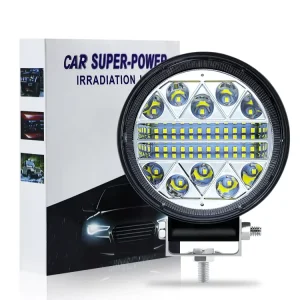 4-Inch 34LED 102W LED Car Auxiliary Light 24V/12V Auto Work Light for Off-Road Lighting Exterior Auto Lighting