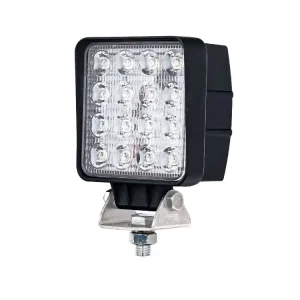 4 Inch 48W 12-24V Square LED Work Light Spot Flood Driving Lamp for Cars Trucks Trailers SUVs Boats 4WD