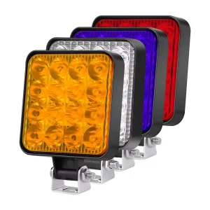 4 Inch 48W LED Work Light ABS Spot Waterproof Driving Lamp Universal for Offroad SUV Boat 4×4 4WD 12V Auto Exterior Lighting