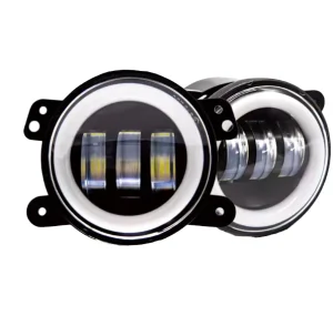 4 Inch Angel Eye LED Fog Light Projector Halo Fog Lamp OEM 68262711AB For Jeep Wrangler JL Gladiator JT Off Road Driving Light