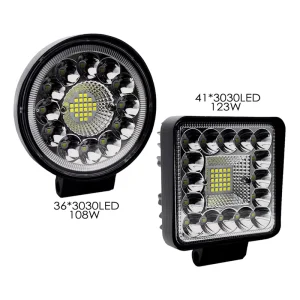 4 Inch Car Led Work Light 123W 108W Spot Flood Beam Led Bar 12V 24V Driving Lights for Truck Trailer ATV Offroad Led Work Light