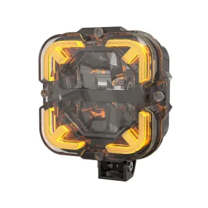 4 Inch Cube Light White or Amber DRL LED Work Light Offroad Universal LED Driving Lights With High Low Beam