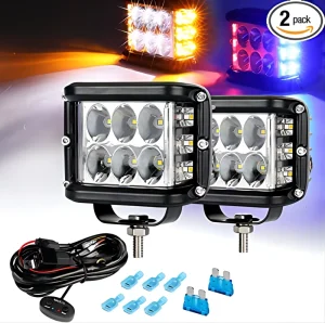 4 Inch LED Light Bar Double Row Aurora Offroad 4X4 for Wrangler Accord IP68 Waterproof 60W Fog Lamp