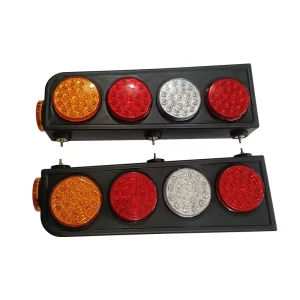 4 Inch LED Tail Lights Round Rear Lamp with Red Lens Car Bumper Brake Stop Turn Lights Factory Price New Condition