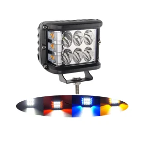 4 Inch LED Work Light Bar Cube Side Shooter Pod White Amber Strobe Lamp SUV ATV Truck Work Lights 12V 24V Auto Exterior Lighting