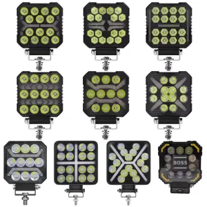 4 Inch LED Work Light Car Truck Offroad Driving Square Light 4×4 12V 24V Auto LED DRL Spotlights Auxiliary Light Car Fog Lamp