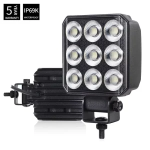 4 Inch LED Work Light Flood Beam IP69K Emark 12v 24v Offroad Driving Lamp for 4×4 Offroad Vehicle Truck Tractor UTV ATV
