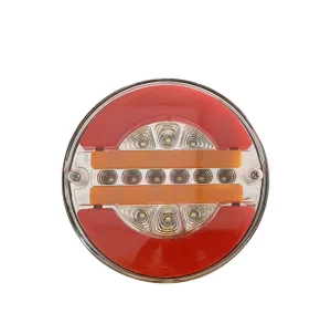 4 Inch Round LED Truck Trailer Tail Lights with Reverse IP67 Waterproof 12 24V