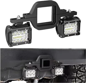 4 Inch Tow Hitch Mounting Brackets 4 Inch 60W LED Pods Backup Reverse Lights Rear Light Bar for Pickup Car Light Accessories