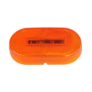 4 Inch X2 Inch LED Oblong Marker and Clearance Light With Reflex Trailer Truck Side Marker Lamp SAE DOT FMVSS108 Compliant