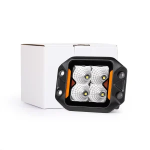 4 LED Flush Mount Work Light IP67 Waterproof Square Pod Offroad Driving Light 12V 24V for Truck 4×4 ATV UTV