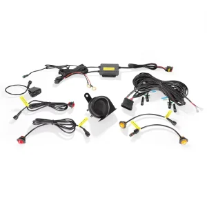 4 LED Round Pods 12V Self Canceling Car Turn Signal Lights for Kawasaki Teryx Mule Arctic Cat Prowler Wildcat Polaris