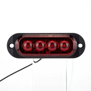 4 LED Side Marker Light Trailer Clearance Lamp Waterproof Indicator Turn Signal Tail Light for Truck Lorry RV