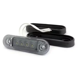 4 LED Side Marker Light with Smoke Lens White Amber Red Clearance Truck Lamp Parts