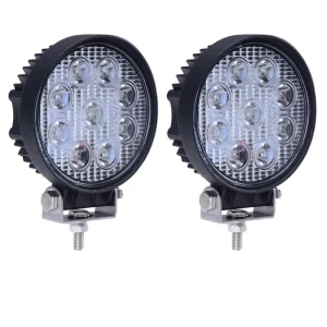 4″ LED Work Light With 9LEDs 27W Offroad Spot Flood Beam Car Accessories Faros Para Auto Exterior Lighting For Autos 9-30V