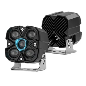4” Off-road Square 60W Dual Beam High and Low Beam Headlamp Laser LED Spotlight Work Light