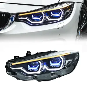 4 Series F32 F33 F36 12V Retrofit Dual Lens LED Spoon Style Headlights 55W
