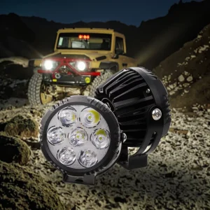 Truck Car Off road Bumper LED Driving Laser Spot Fog Light 7 Lens 8800 9000K 4.5inch Spot Beam Work Light IP68 Waterproof 6800