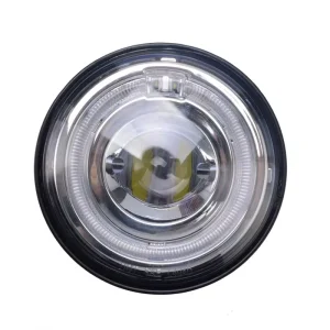 4.5 Inch Black Round Led Light for Harley Davidson Motorcycle Lighting System Fog Lamp with Halo Ring