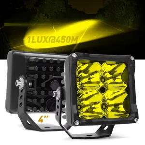 4.5 Inch LED Pods Light Offroad 4×4 Cube LED Fog Lamp for Driving Auxiliary Spot Light for 12V 24V Cars Auto Exterior Lighting