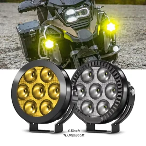 4.5 Inch Motorcycle Auxiliary LED Fog Light 60W White LED Driving Spotlight Offroad Lights for Motorcycle Jeep Car Truck
