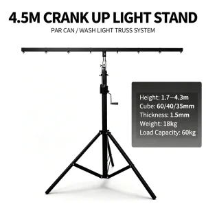 4.5m Single-layer/Double-layer Adjustable Bracket Truss Lighting Stand Wedding Stage Event LED Par Light Stand