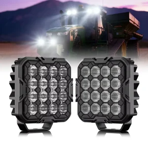 4.8Inch 45W Truck Lights for Offroad Trucks Cars Excavator Tractors 24 Volt EMC IP68 16 LED Work Lamp 4 Inch 12v DT