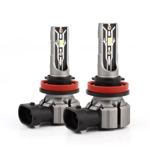 4000LM 12V Small Size E2 H4 H7 H8 H11 9005 9006 Car Motorcycle LED Headlight Bulb Fanless Fog Light Lamp