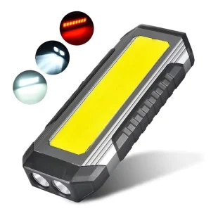 4000mAh Rechargeable LED Mechanic Work Light for Car Repair Home Camping Portable Magnetic COB EDC Flashlight Waterproof