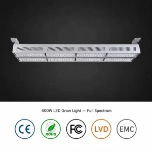 400w Customizable Spectrum Tuning 660nm 450nm Blue Red Commercial LED Grow Lights for Greenhouse Vegetable