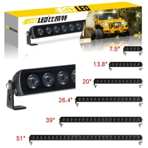40W 80W 120W 160W 240W 320W Single Row LED Straight Curved Driving Light Bar R112 12V IP68 Flood Spot Combo Beam Universal