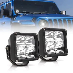 40W LED Driving Spot Auxiliary Fog Light 3.8 Inch 6000K LED Work Light for Offroad 4×4 Truck Trailer Boat Etc