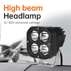 40W Spot Beam Off Road Cube Mini LED Driving Fog Light Pods 6500 Lumens 6000K for Vehicle Car Motorcycle