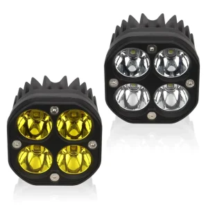40W Spot Fog Pod Work Light Truck Car Vehicle Bumper Yellow Color 8000LM Offroad 4X4 Auxiliary LED Driving Light 12-24V