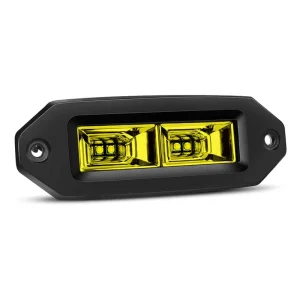 40W White/Yellow Auto Spotlight LED Work Light Car Bar 12V Recessed LED Pods Lights Auxiliary Driving for 4×4 UTV ATV
