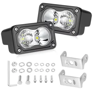 40W White and Amber LED Pods Combo 3 Inch Light Pods for USA 4×4 Car Light Off-road Lighting ATV UTV Accessories