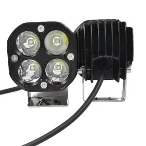 40W Yellow Pod Work Light for Truck & ATV 3200LM Offroad 4X4 Auxiliary LED Driving Fog Spot New Condition Vehicles Work Light