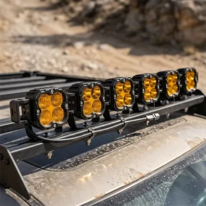 40inch 4×4 Offroad Linkable LED Light Bar Kit with IP67 Waterproof & 16000LM for Car UTV ATV Truck