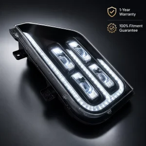 4121 00513 High Intensity LED Headlight Assembly for Yutong E8 E10 U12 Bus 24V IP67 Waterproof Front Lamp Replacement