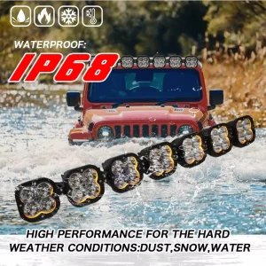 42 Inch 560W LED Light Bar White Spot Beam with DRL IP68 Waterproof Off Road Driving Light for 4×4 Jeep Wrangler