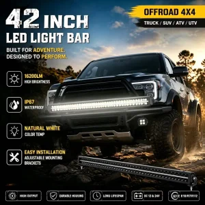 42 Inch LED Light Bar for Offroad 4×4 Trucks 12V 24V IP67 Waterproof Combo Beam
