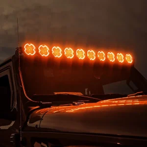 42 Inch Super Bright Linkable Modular Amber LED Roof Light Bar for Wrangler Bronco Toyota Tacoma Ranger Gladiator Off Road 4×4
