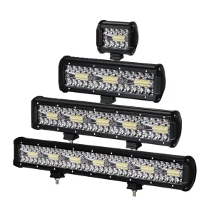 420W 3 Eye LED Light Bar High Power for Off Road Trucks Jeeps 4×4 Cars SUVs Roof Bumper Work Lamp IP68