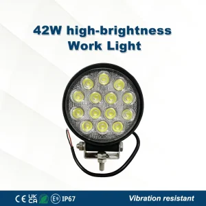 42W LED Work Light 9/32V DC Vehicles Tractor Off Road Headlight Heavy Equipment Engineering Lights for Replacement Repair