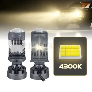 4300K H4 Car Bi Led Headlight Bulb Bombillos Led H4 Para Carro 24V H4 Led Projector Headlights 120W 75W for Car Truck