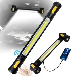 4400mAh Rechargeable COB Work Light with Motion Sensor Magnetic Worklight Cordless for Car Portable Underhood LED Mechanic Light